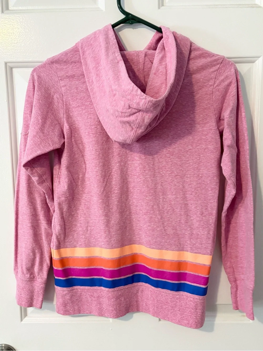 Converse All Star Rainbow Logo sporty Hoodie Y2K Pink Youth Large school fall
